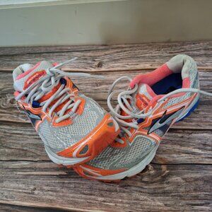 Brooks Ravenna 5 Running Shoes Orange blue and silver womens size 8